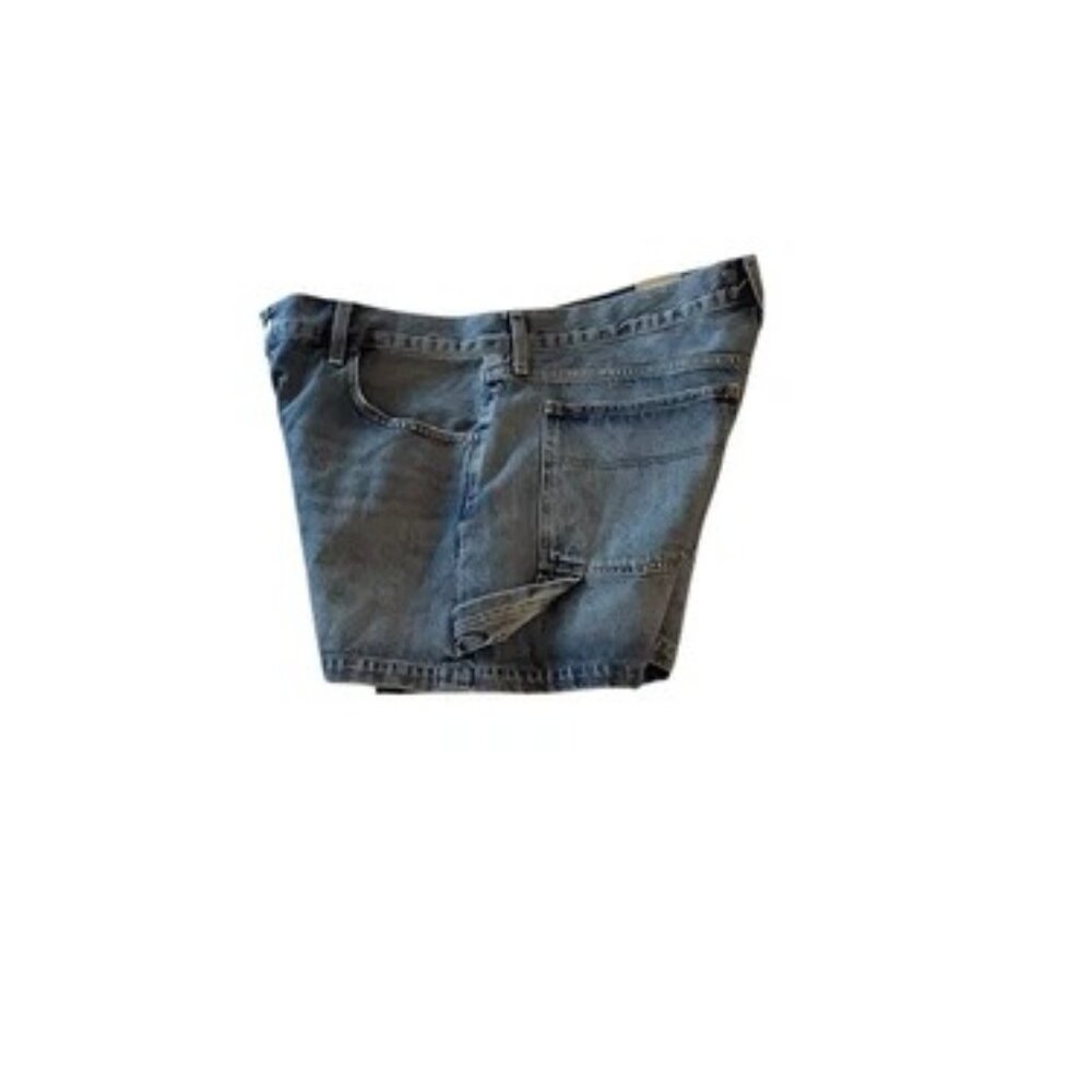 Agolde Light Blue Denim Carpenter Shorts - Picture 8 of 12